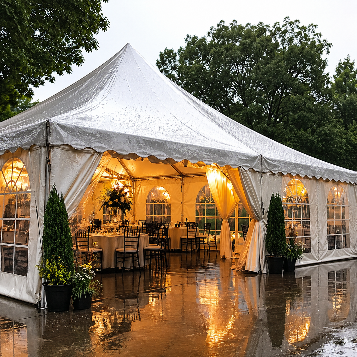 Waterproof Tent Setup